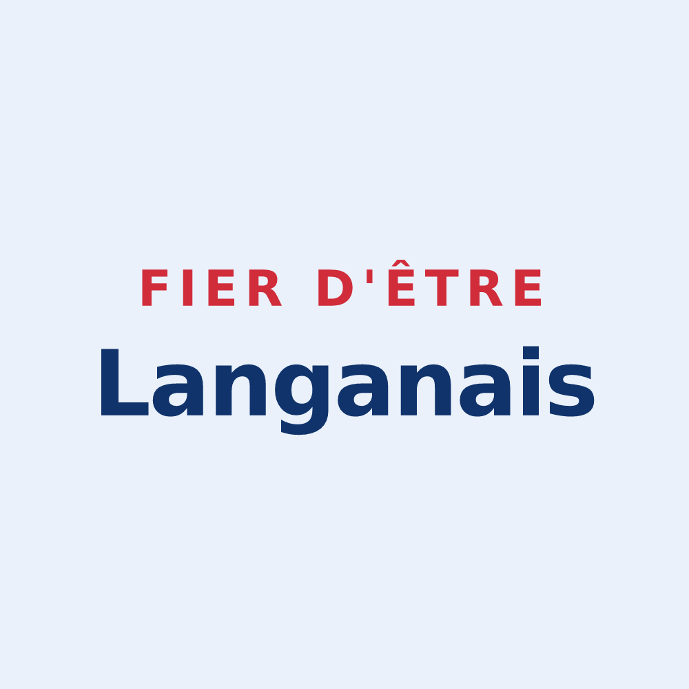 Sticker « Fier d'être Langanais » — design pour Langan