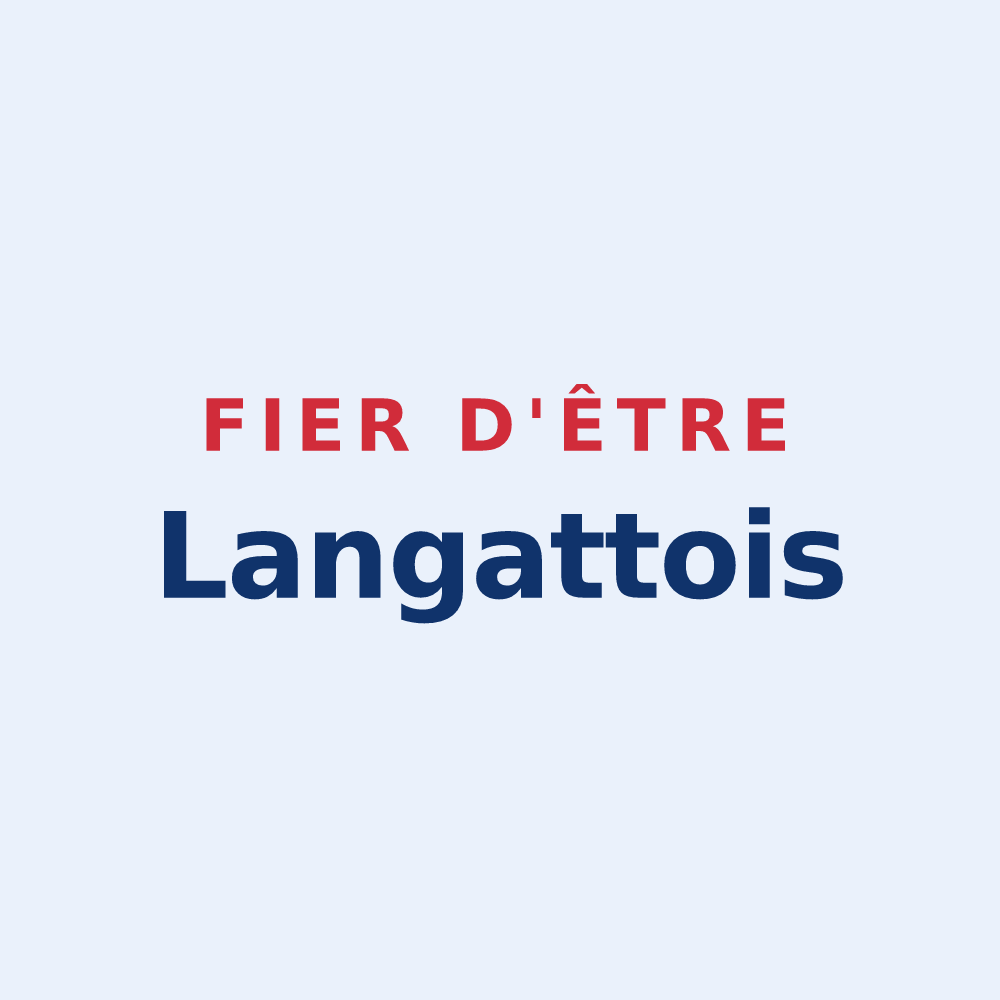 Sticker « Fier d'être Langattois » — design pour Langatte