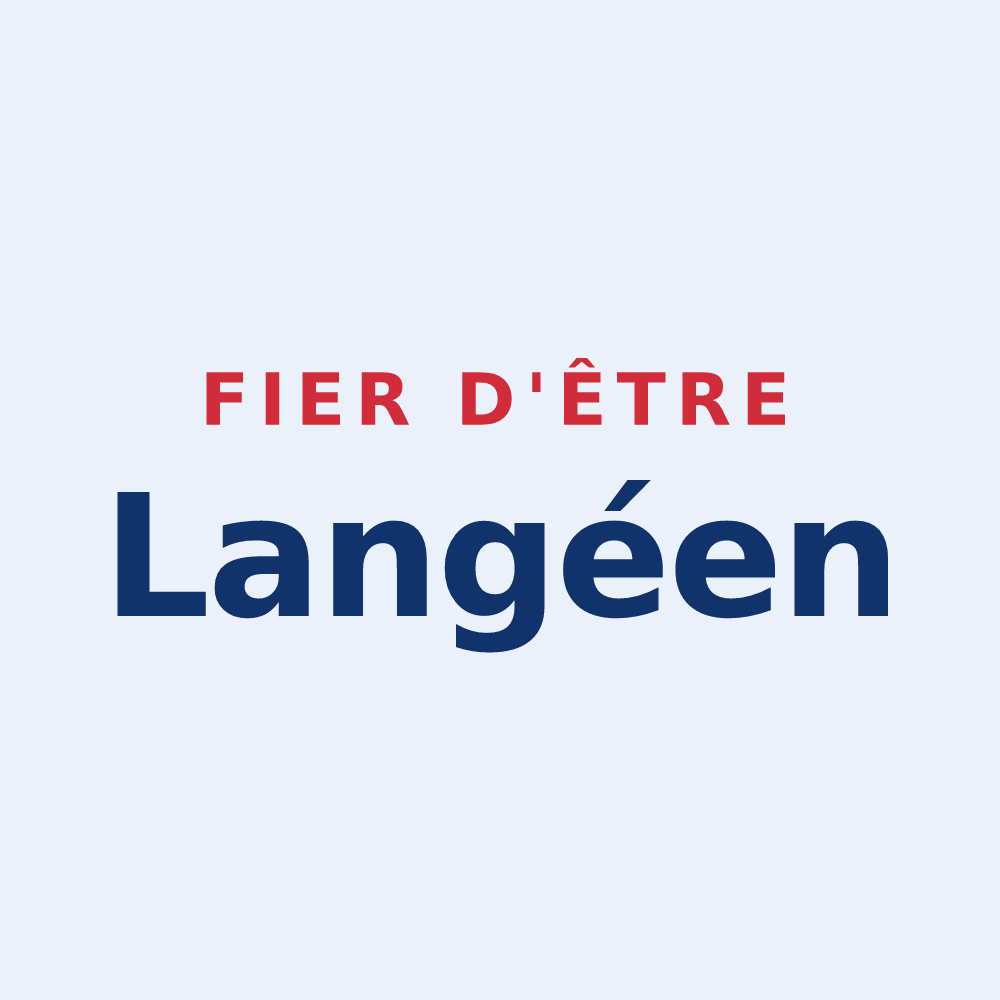 Sticker « Fier d'être Langéen » — design pour Langé