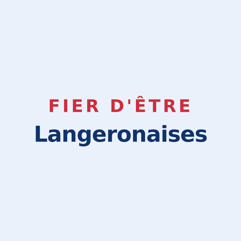 Sticker « Fier d'être Langeronaises » — design pour Langeron