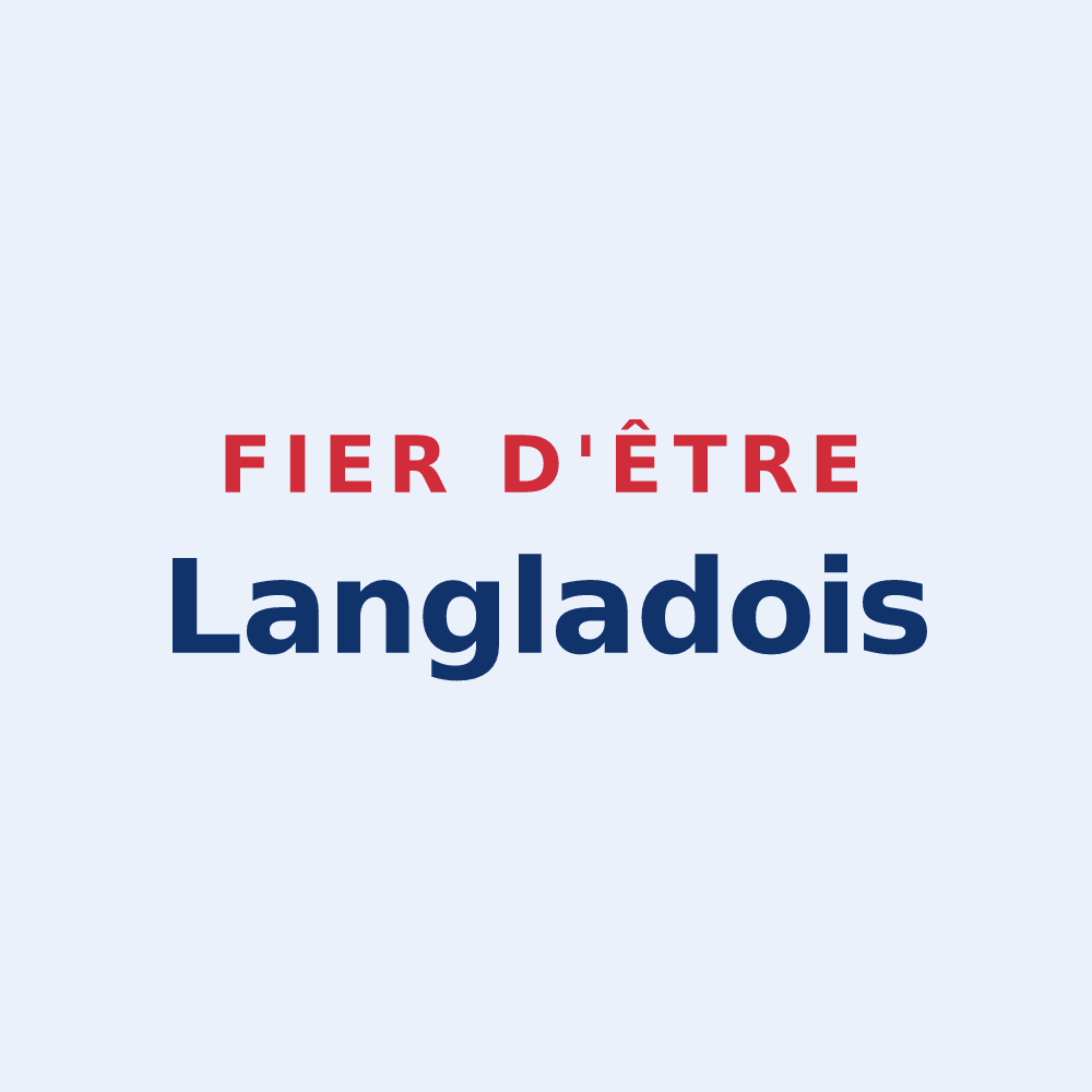 Sticker « Fier d'être Langladois » — design pour Langlade