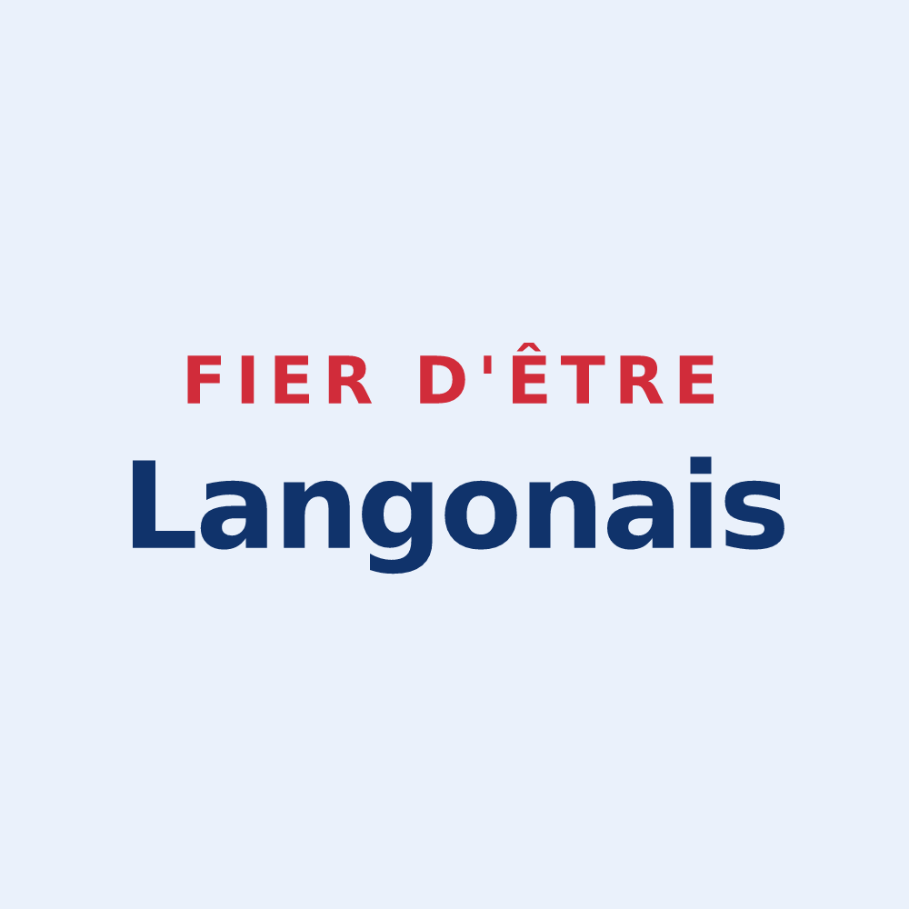 Sticker « Fier d'être Langonais » — design pour Langogne