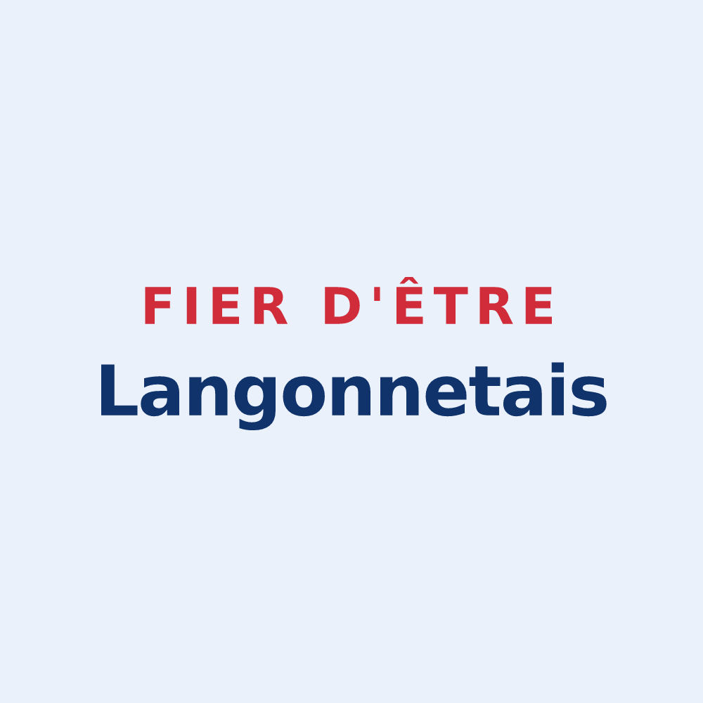Sticker « Fier d'être Langonnetais » — design pour Langonnet