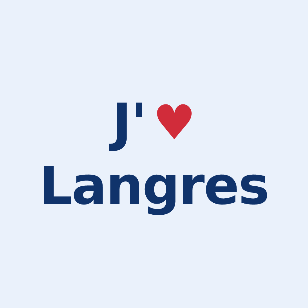Sticker personnalisé Langres — design J'aime Langres