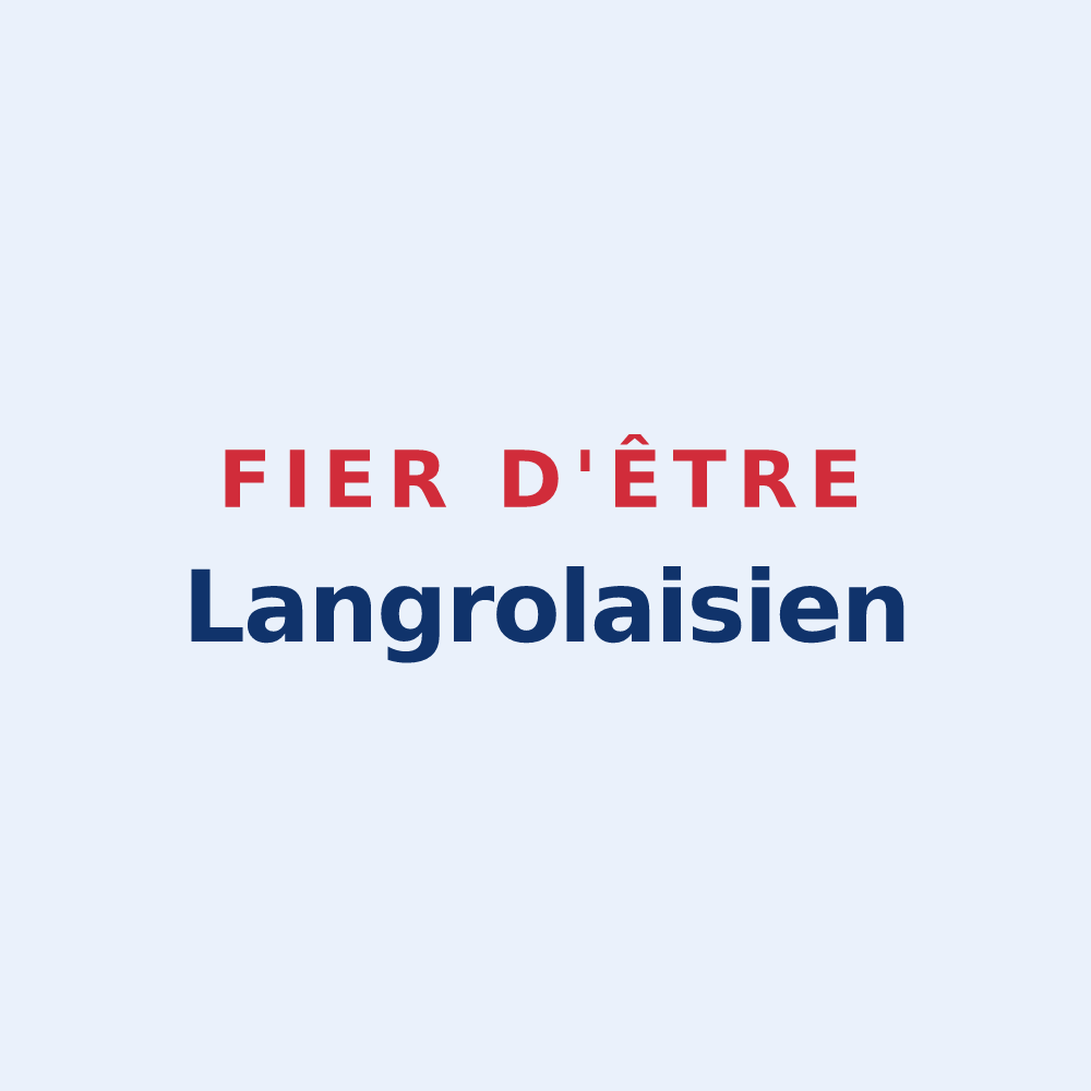 Sticker « Fier d'être Langrolaisien » — design pour Langrolay-sur-Rance
