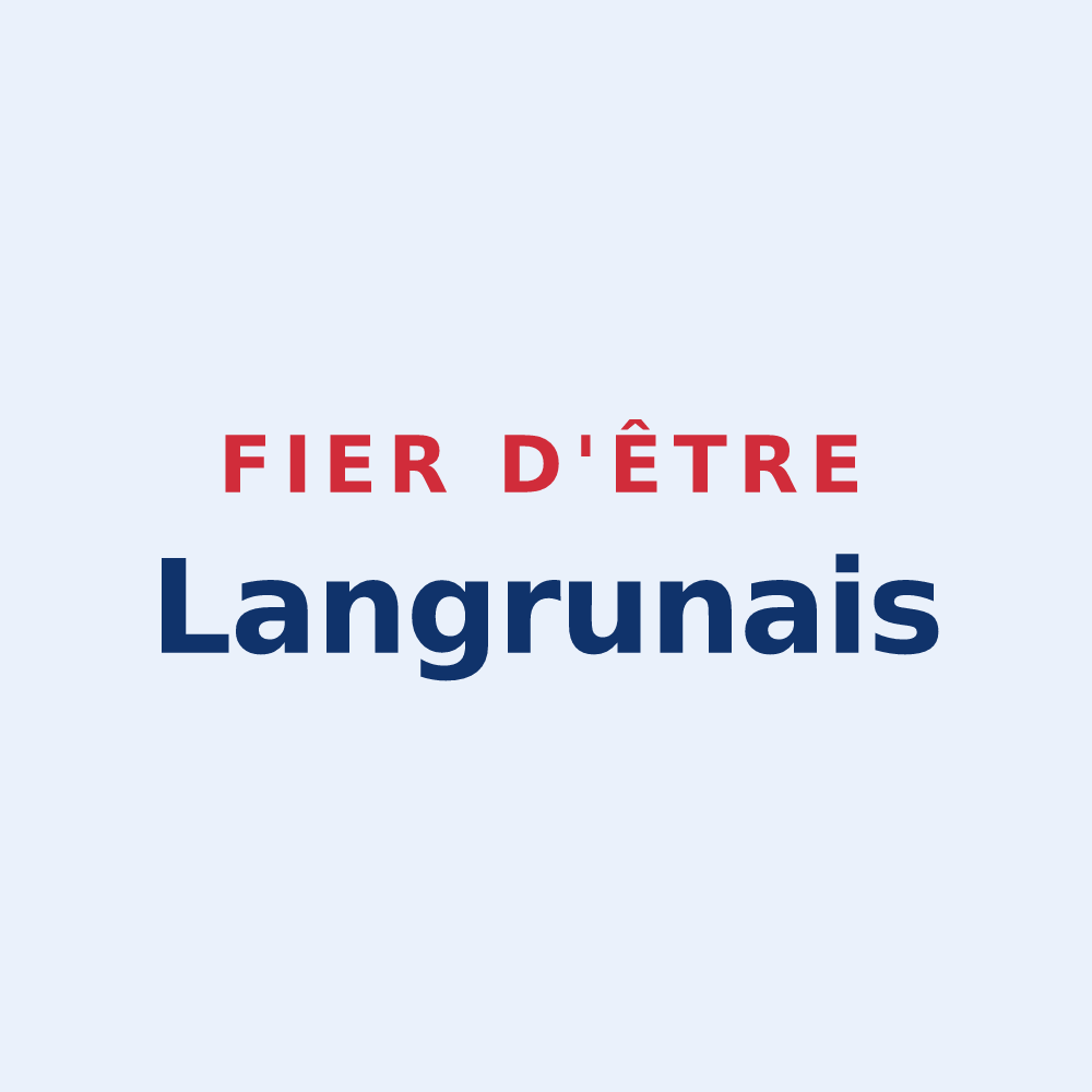 Sticker « Fier d'être Langrunais » — design pour Langrune-sur-Mer