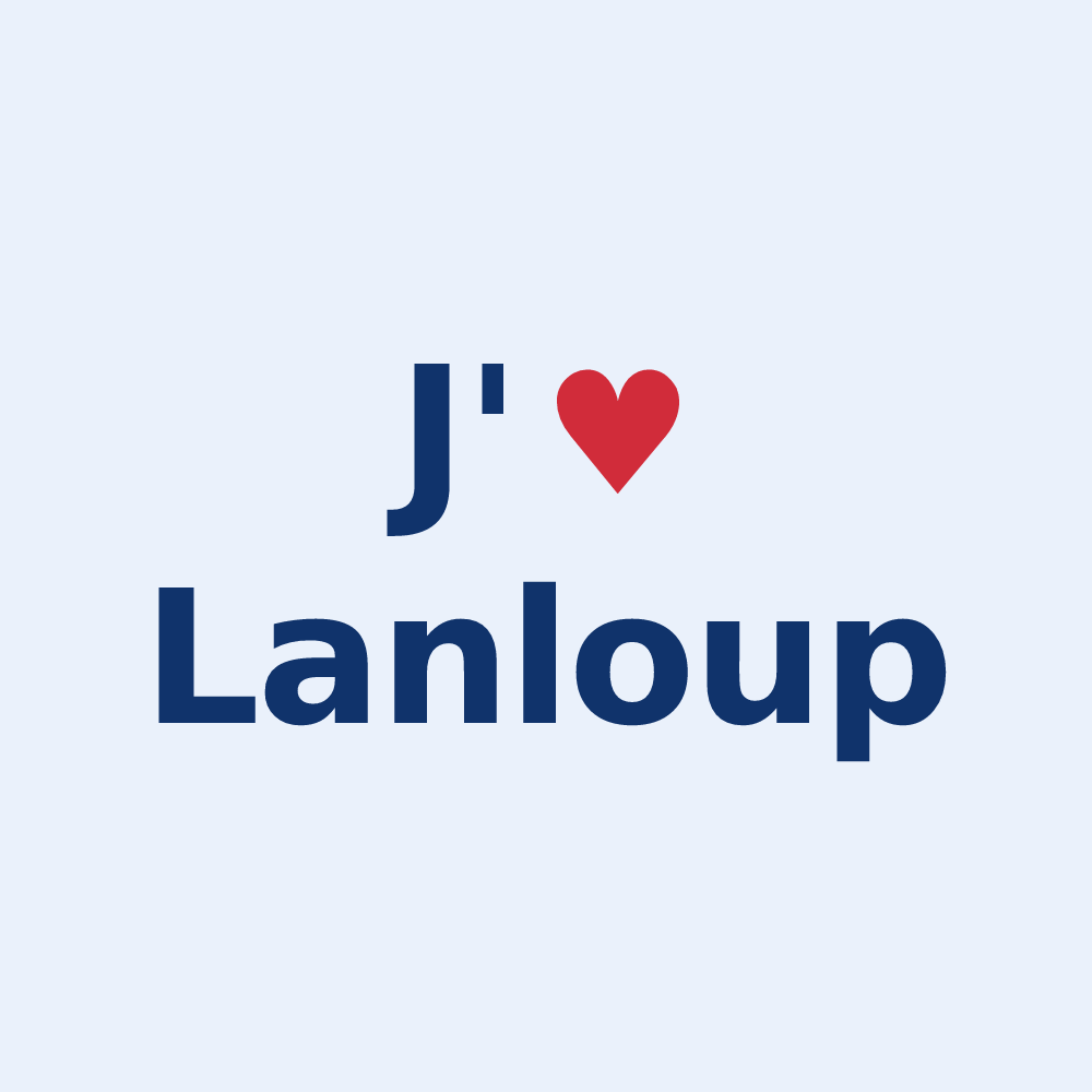 Sticker personnalisé Lanloup — design J'aime Lanloup
