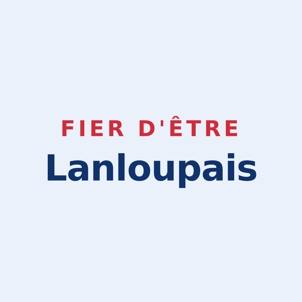 Sticker « Fier d'être Lanloupais » — design pour Lanloup