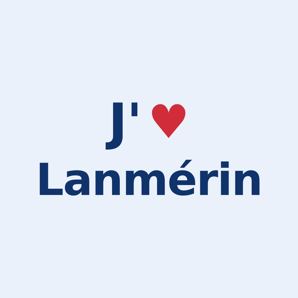 Sticker personnalisé Lanmérin — design J'aime Lanmérin