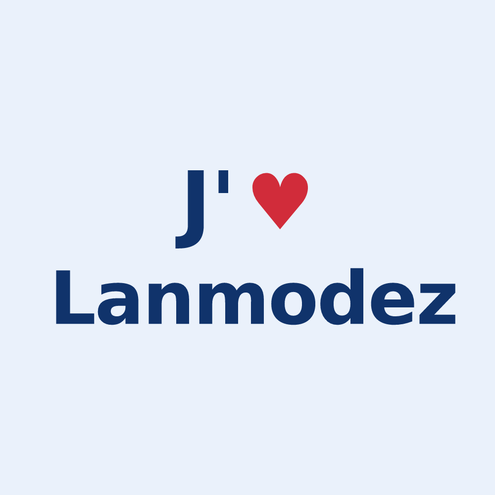 Sticker personnalisé Lanmodez — design J'aime Lanmodez