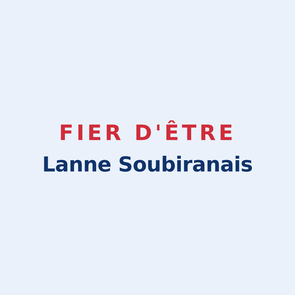 Sticker « Fier d'être Lanne Soubiranais » — design pour Lanne-Soubiran