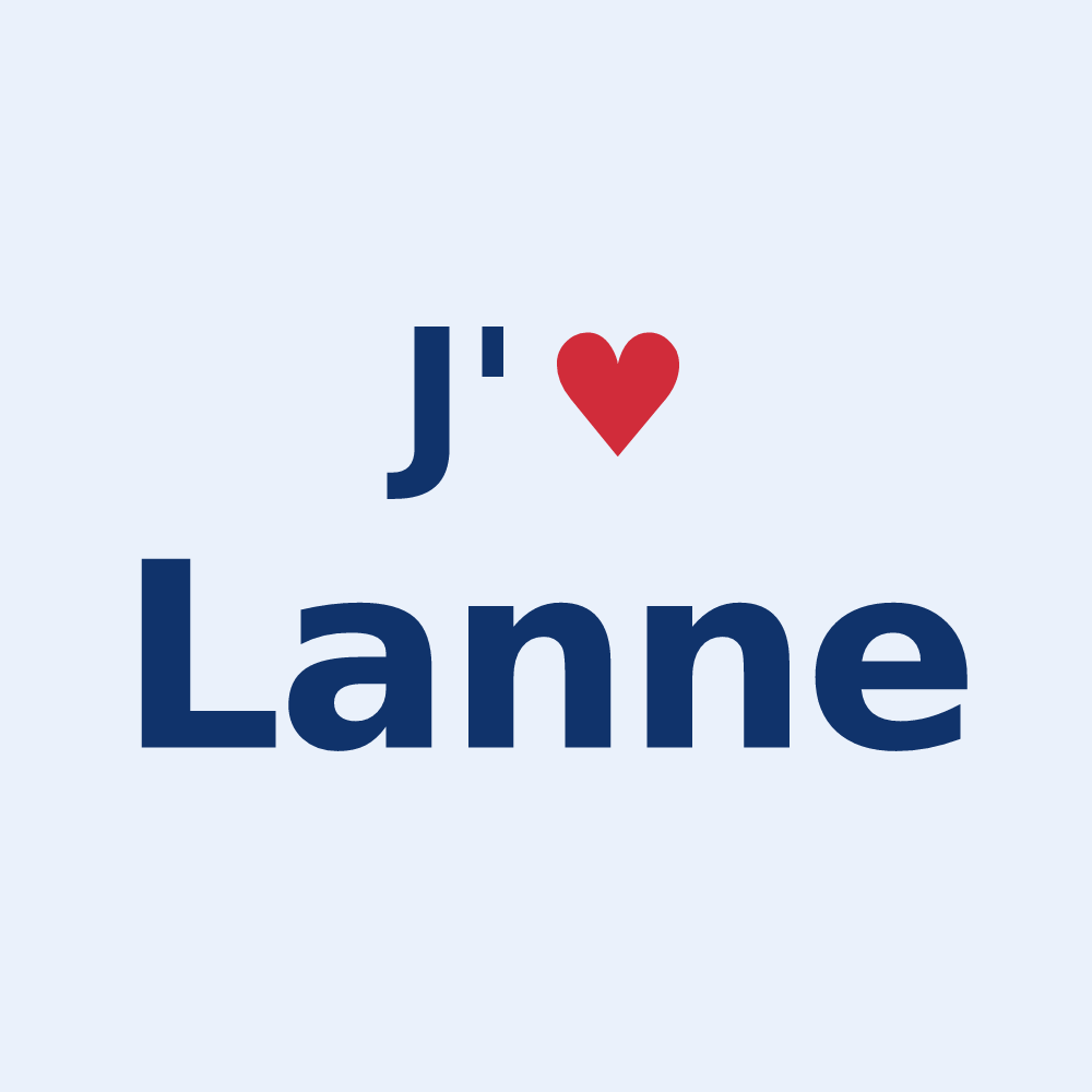 Sticker personnalisé Lanne — design J'aime Lanne