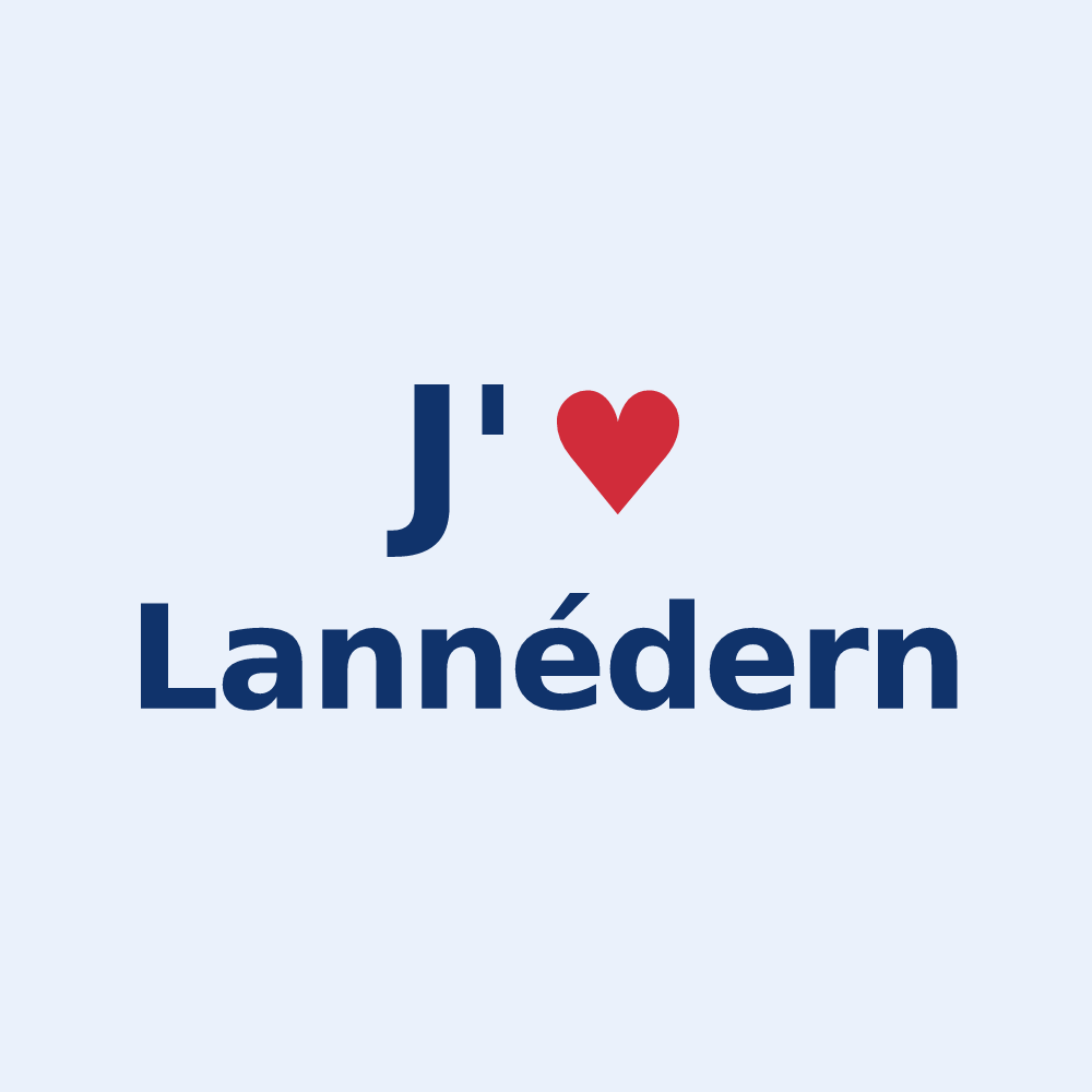 Sticker personnalisé Lannédern — design J'aime Lannédern