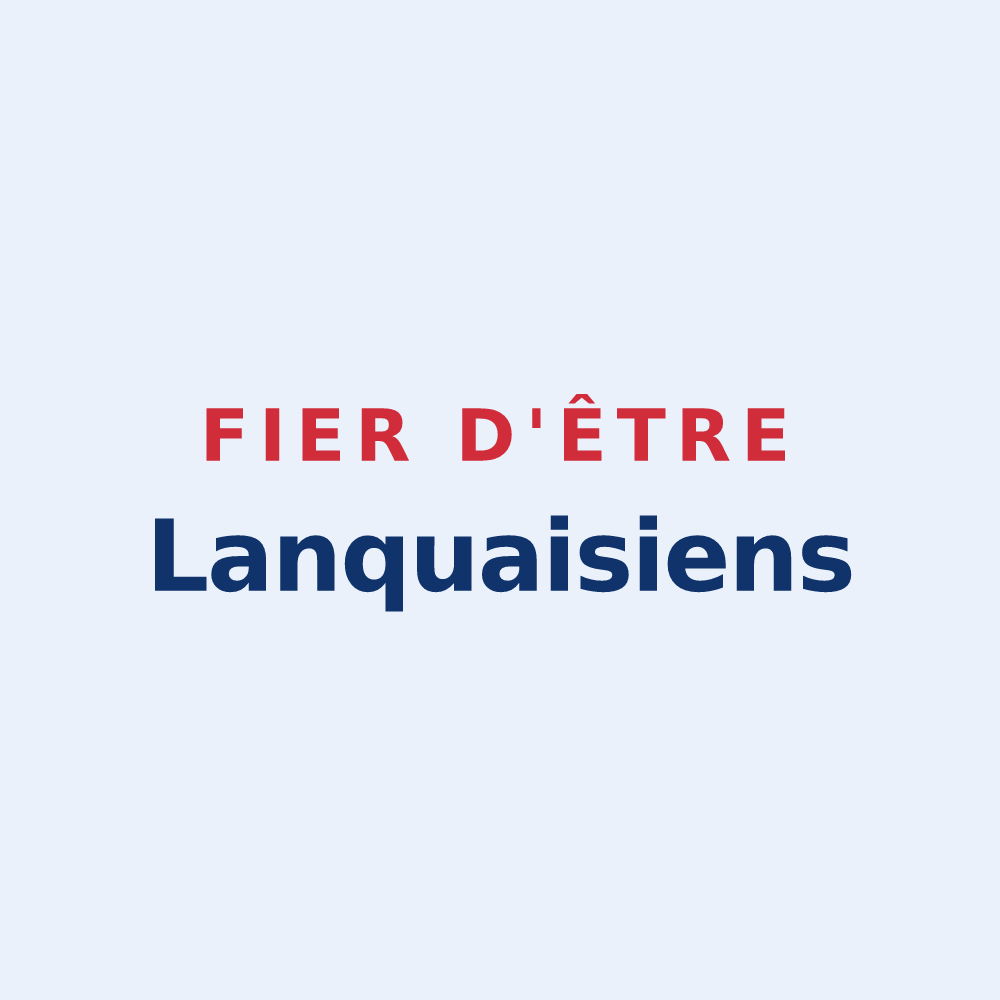 Sticker « Fier d'être Lanquaisiens » — design pour Lanquais