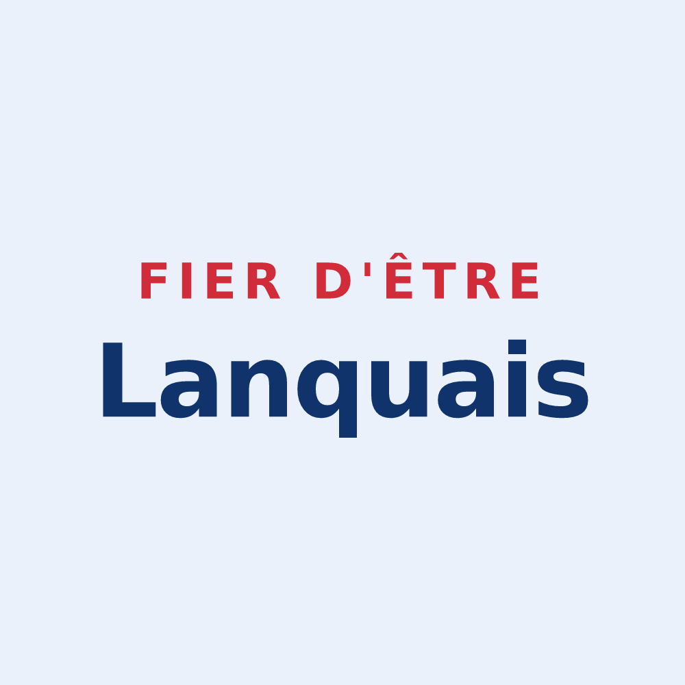 Sticker « Fier d'être Lanquais » — design pour Lanques-sur-Rognon