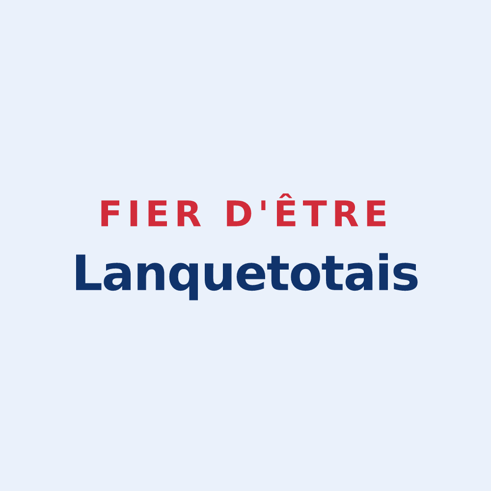 Sticker « Fier d'être Lanquetotais » — design pour Lanquetot