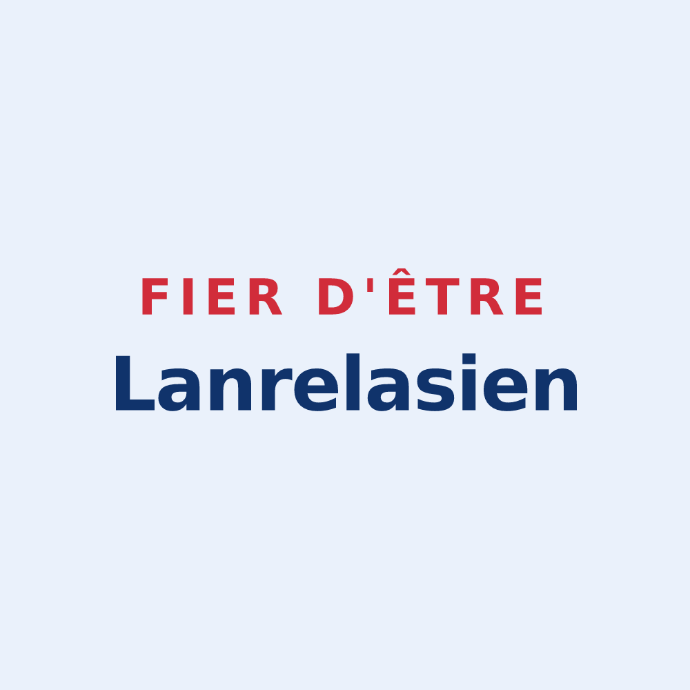 Sticker « Fier d'être Lanrelasien » — design pour Lanrelas
