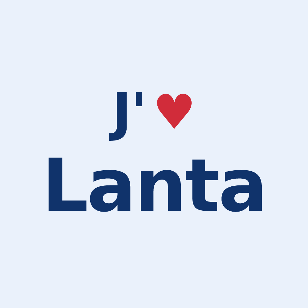 Sticker personnalisé Lanta — design J'aime Lanta