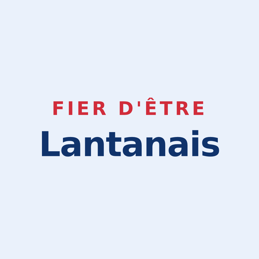 Sticker « Fier d'être Lantanais » — design pour Lanta