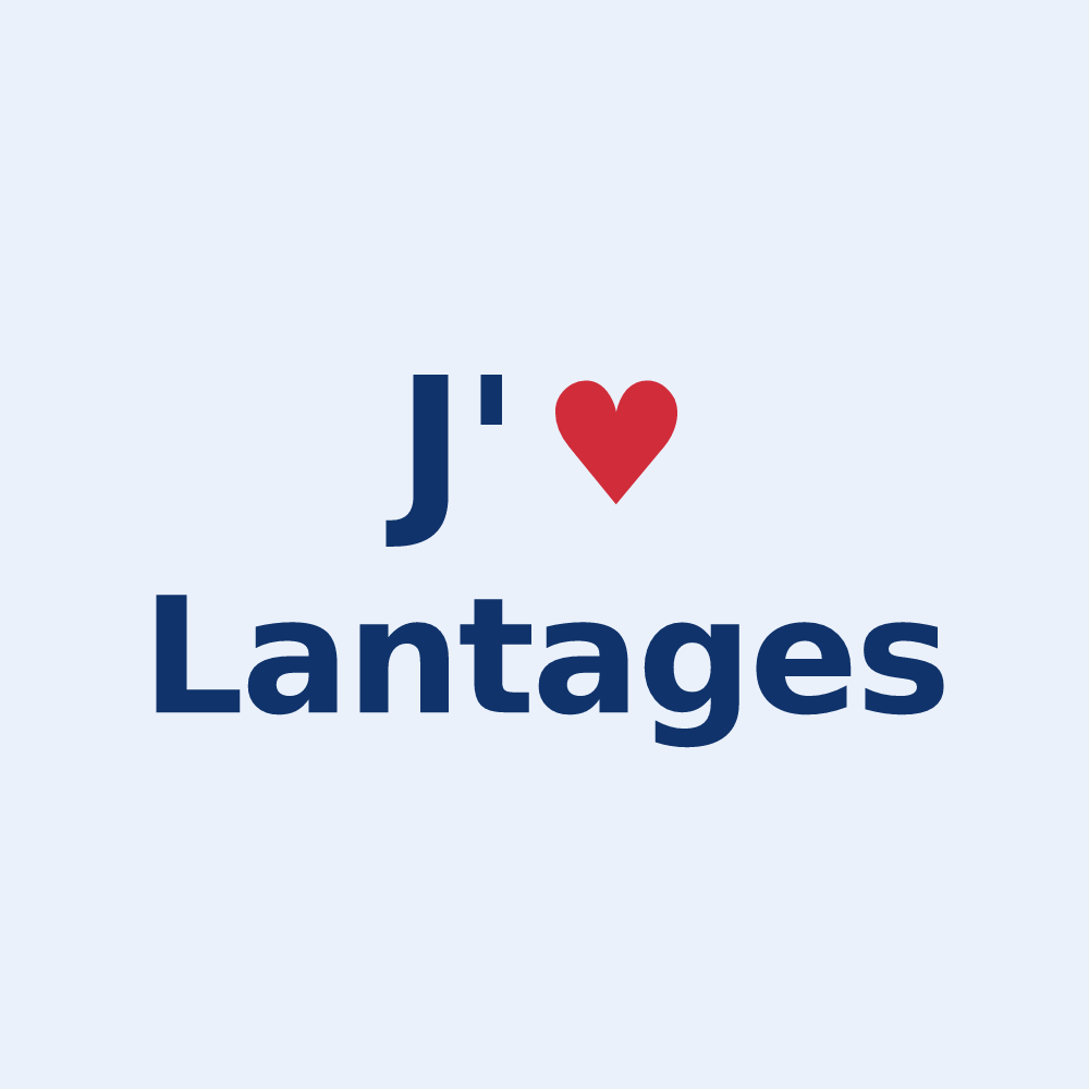 Sticker personnalisé Lantages — design « J'aime Lantages » imprimé sur le sticker