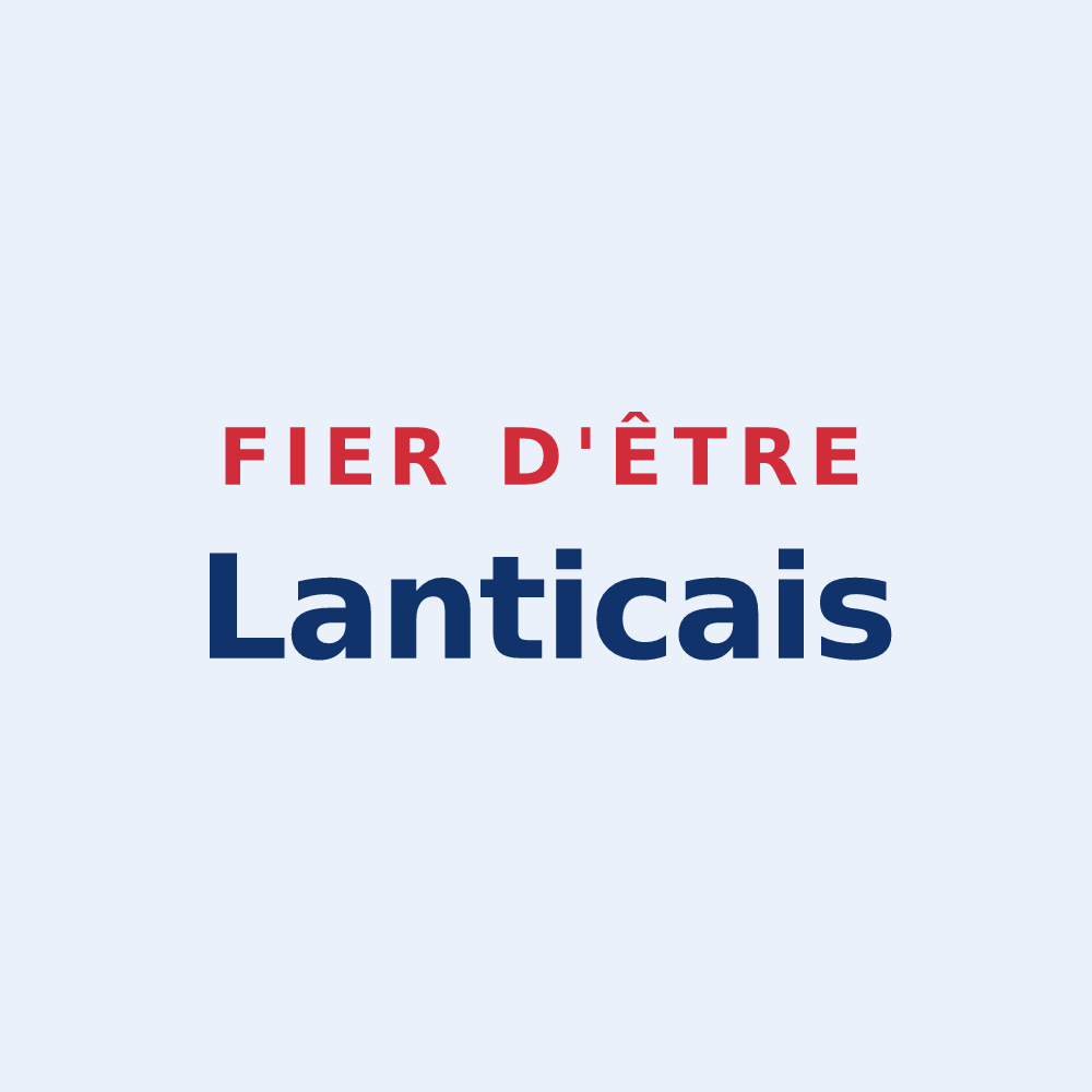 Sticker « Fier d'être Lanticais » — design pour Lantic