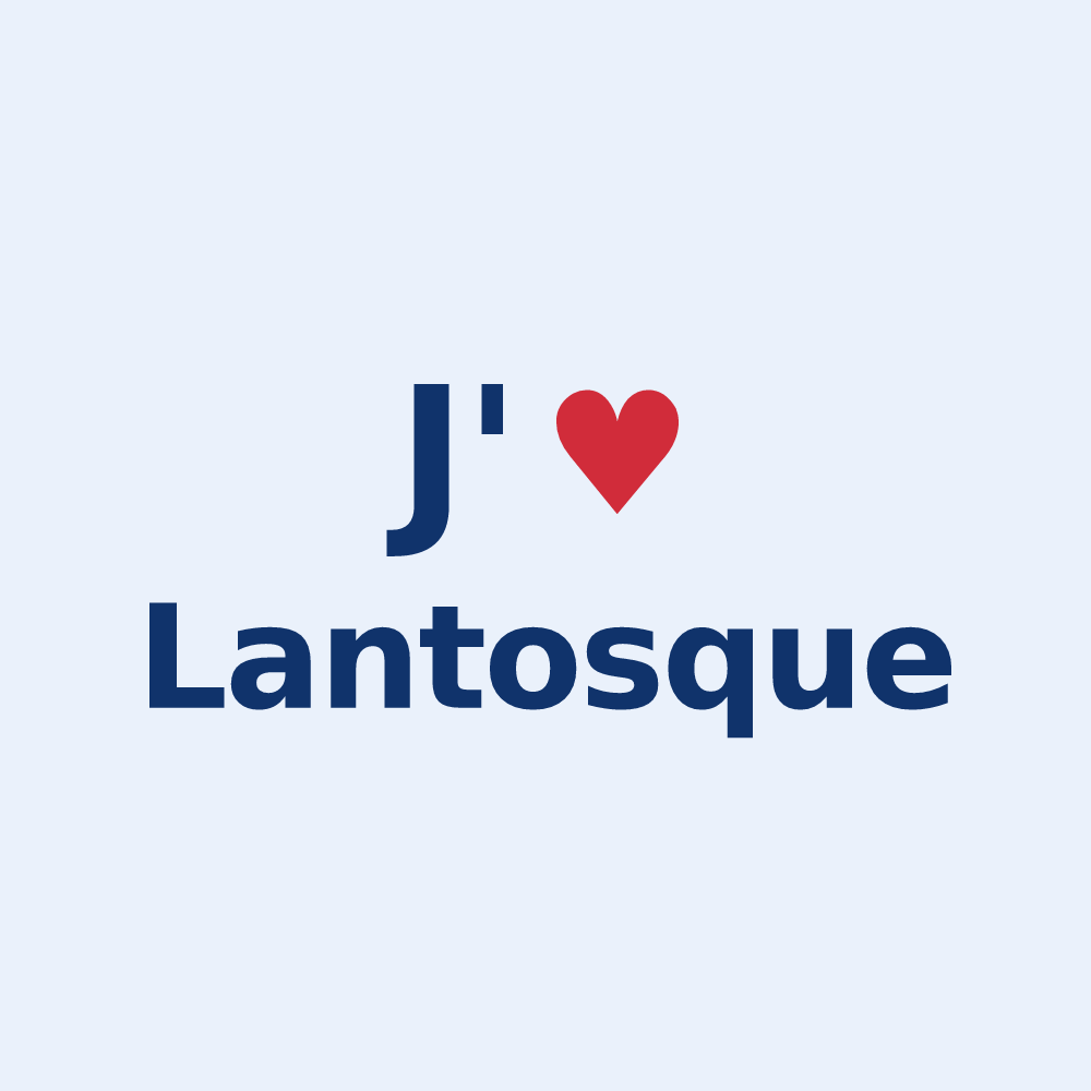 Sticker personnalisé Lantosque — design J'aime Lantosque