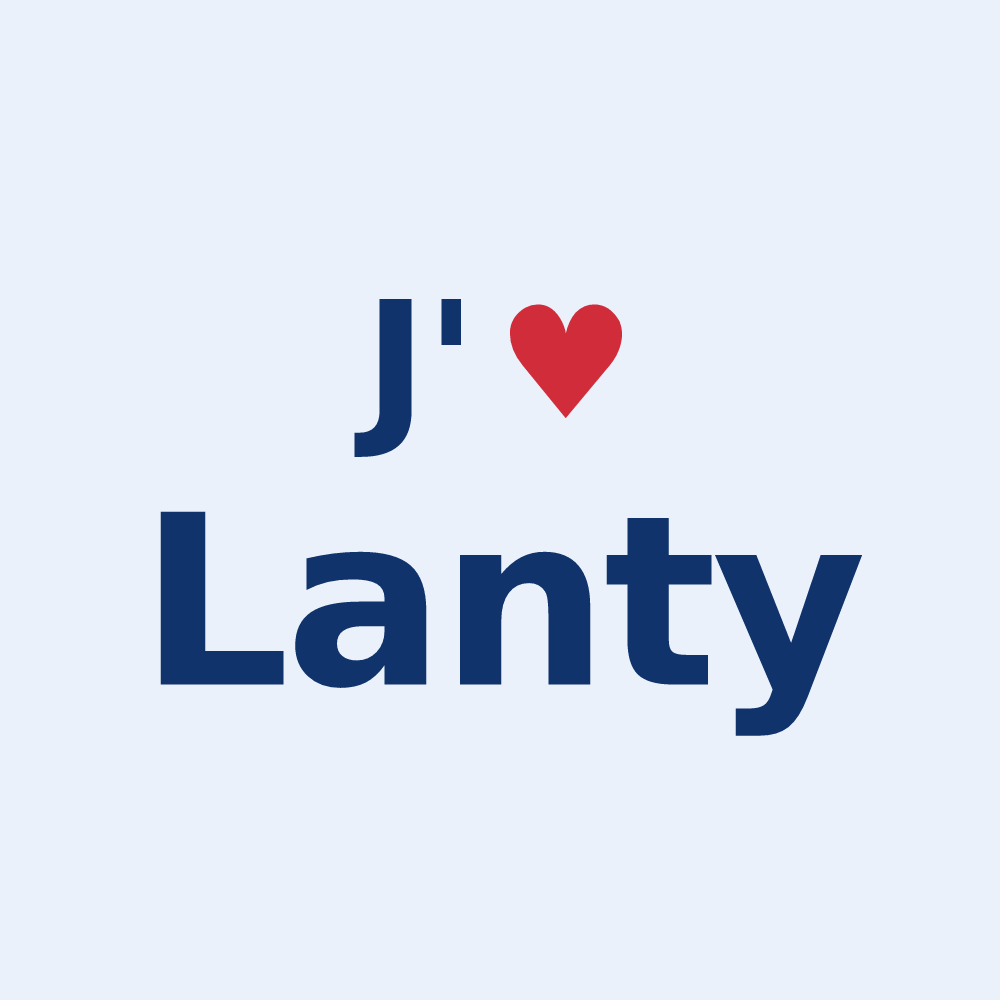 Sticker personnalisé Lanty — design J'aime Lanty