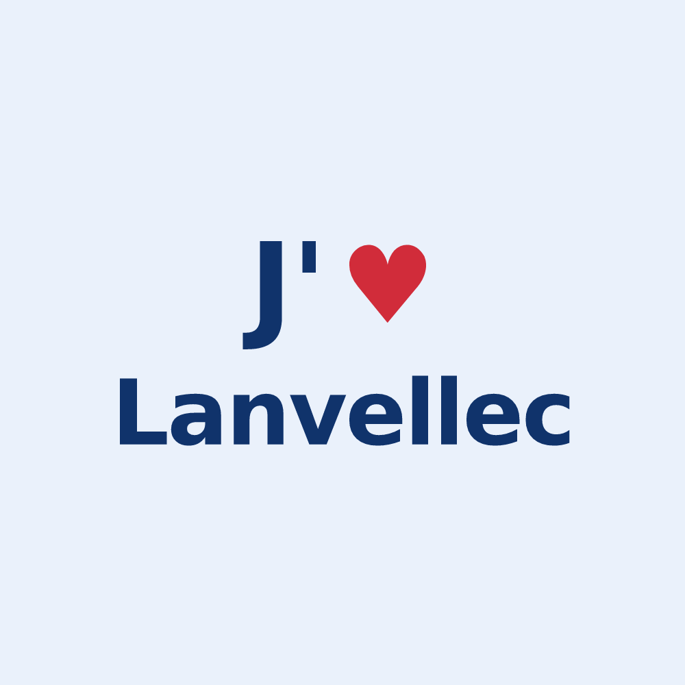 Sticker personnalisé Lanvellec — design J'aime Lanvellec