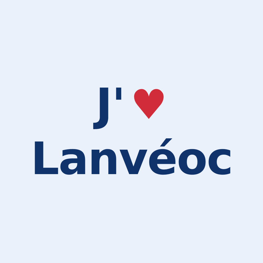 Sticker personnalisé Lanvéoc — design J'aime Lanvéoc