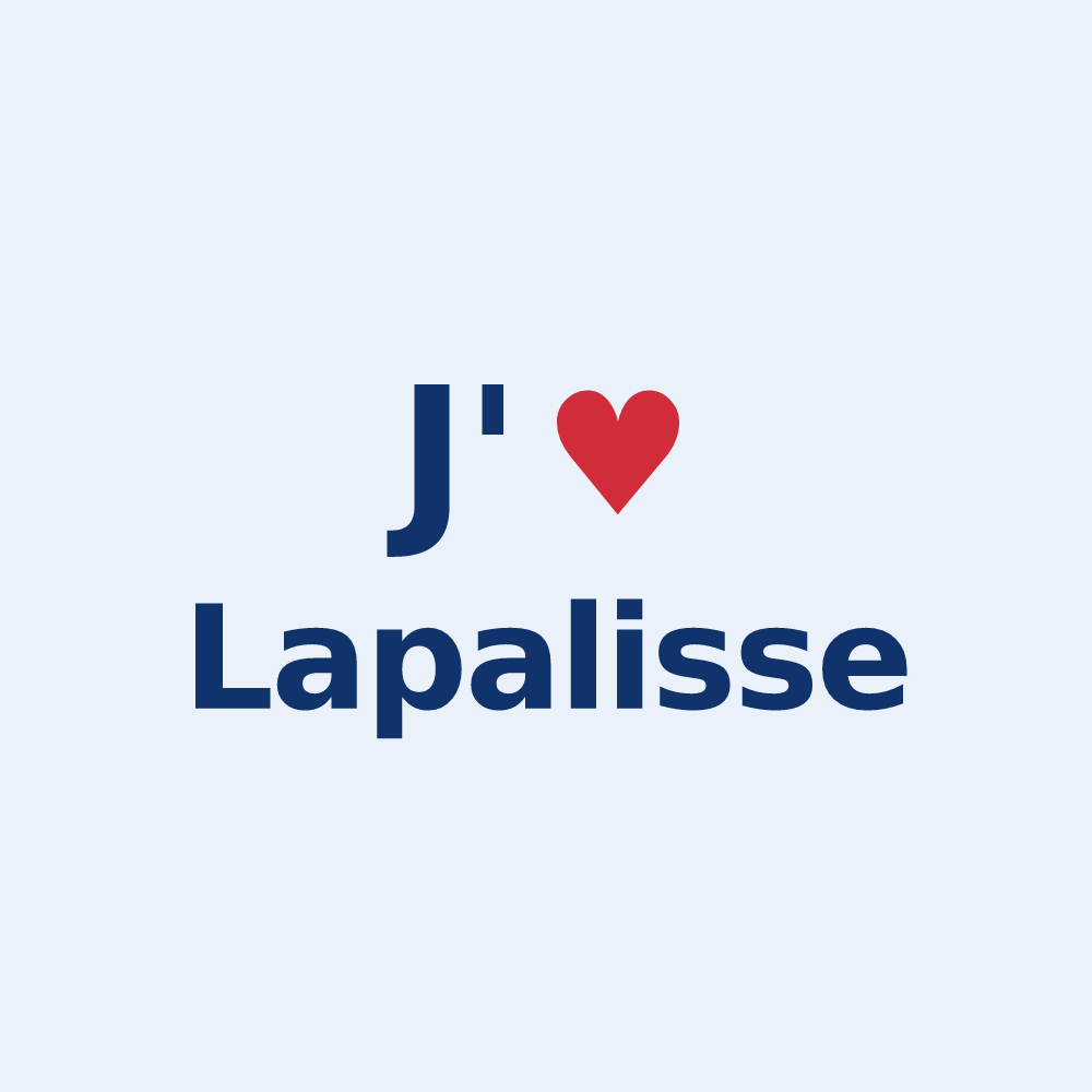 Sticker personnalisé Lapalisse — design « J'aime Lapalisse » imprimé sur le sticker