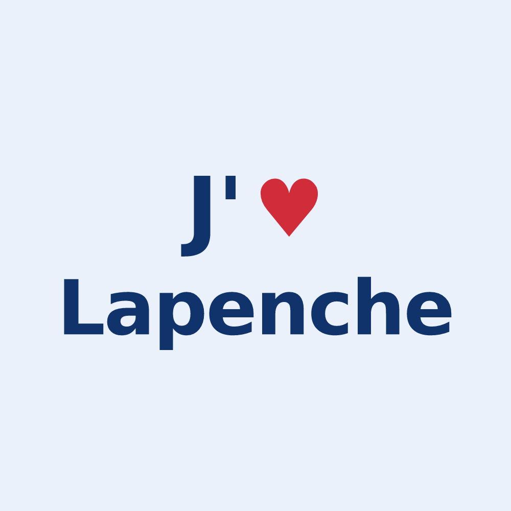 Sticker personnalisé Lapenche — design J'aime Lapenche