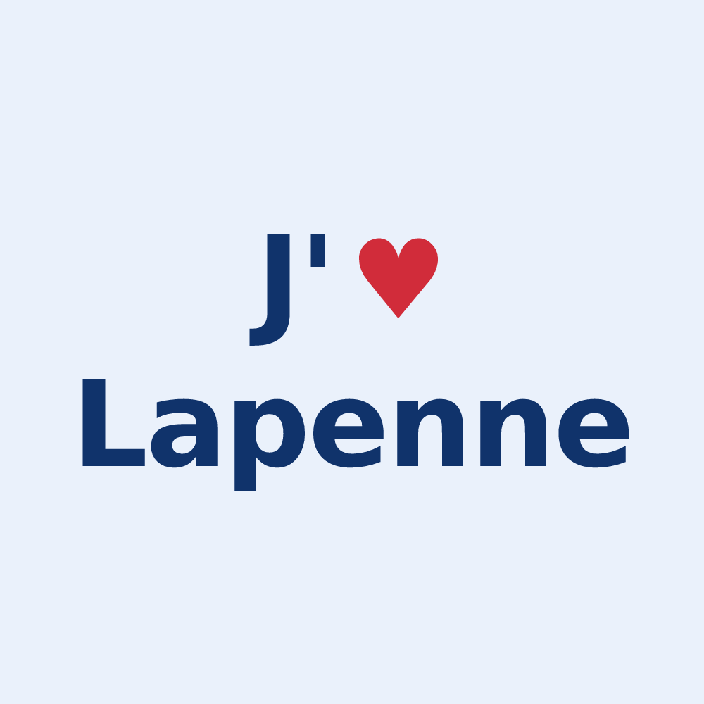 Sticker personnalisé Lapenne — design J'aime Lapenne