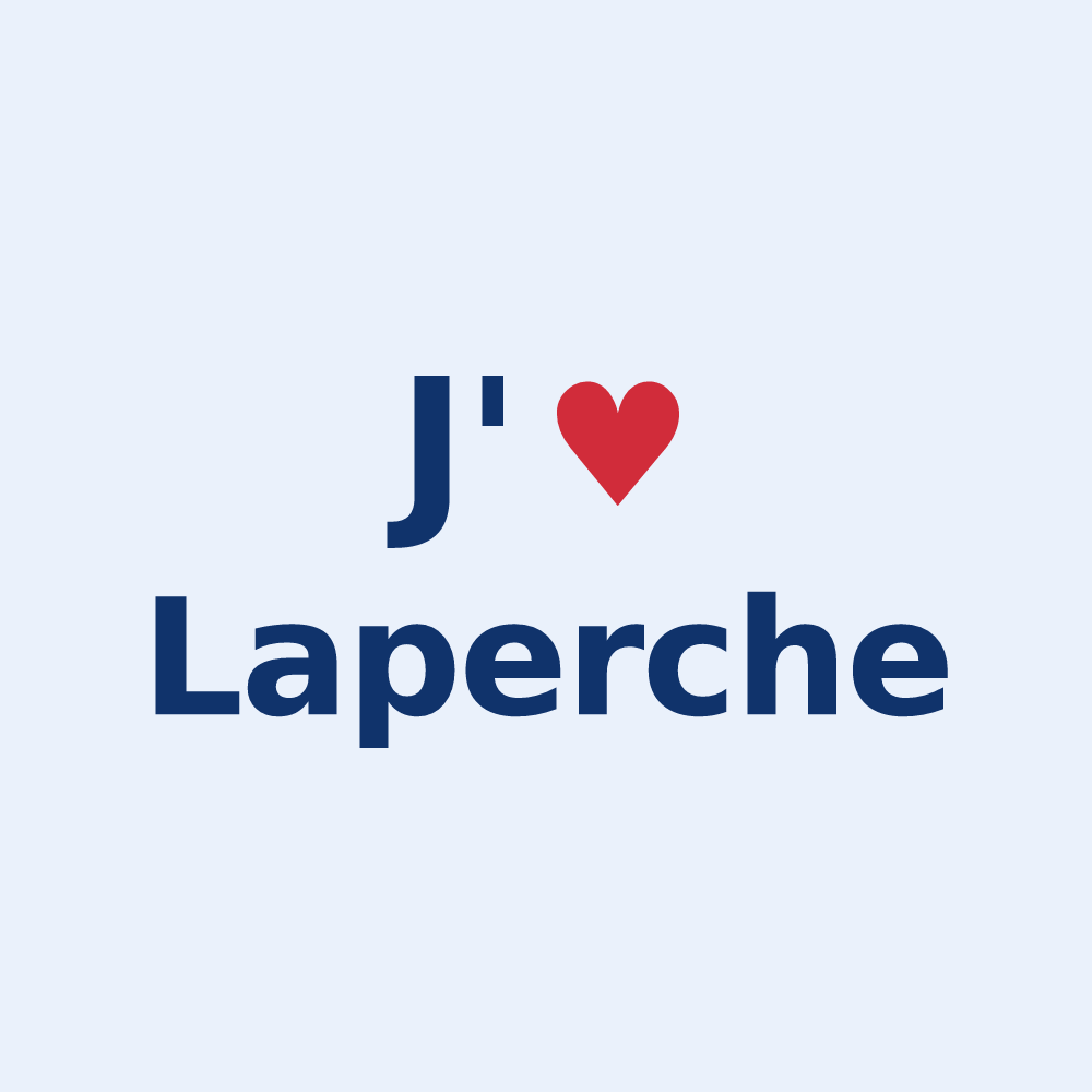 Sticker personnalisé Laperche — design J'aime Laperche