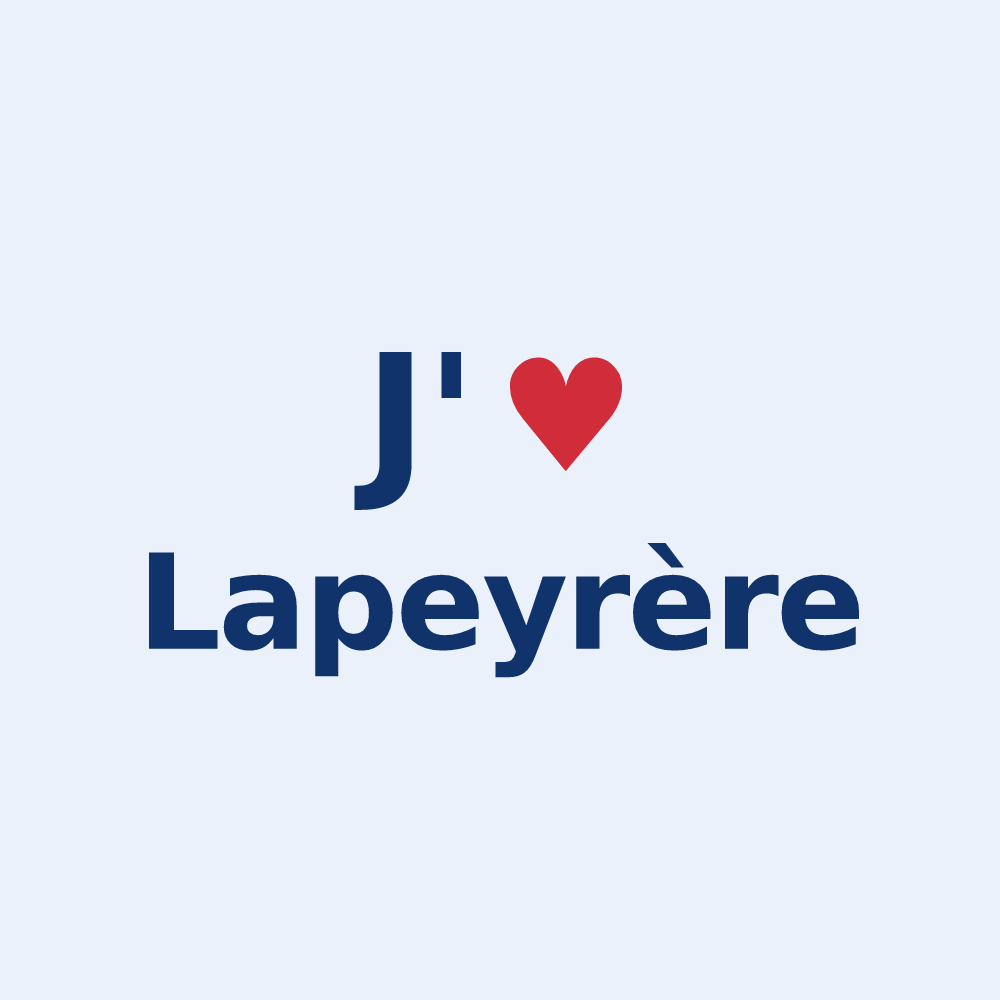 Sticker personnalisé Lapeyrère — design J'aime Lapeyrère