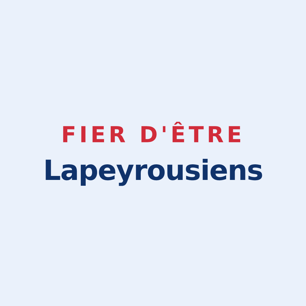 Sticker « Fier d'être Lapeyrousiens » — design pour Lapeyrouse-Mornay