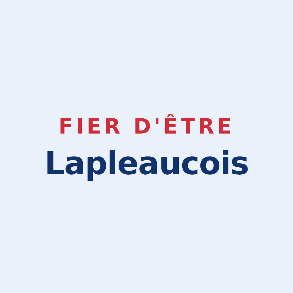 Sticker « Fier d'être Lapleaucois » — design pour Lapleau