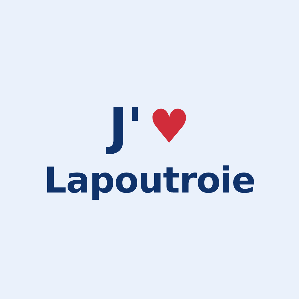 Sticker personnalisé Lapoutroie — design J'aime Lapoutroie