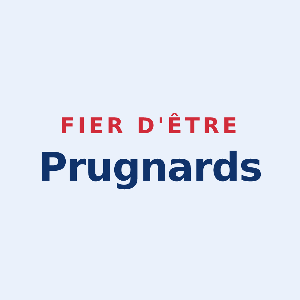 Sticker « Fier d'être Prugnards » — design pour Laprugne