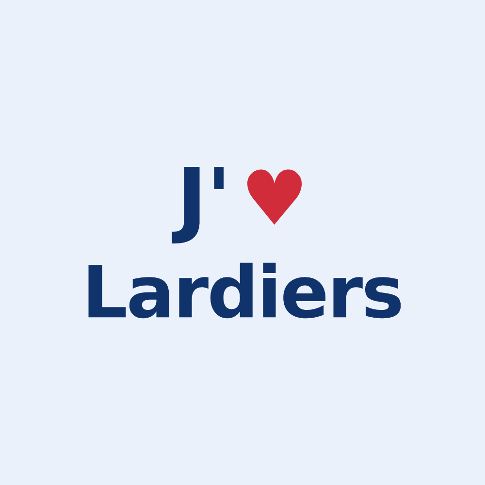 Sticker personnalisé Lardiers — design J'aime Lardiers