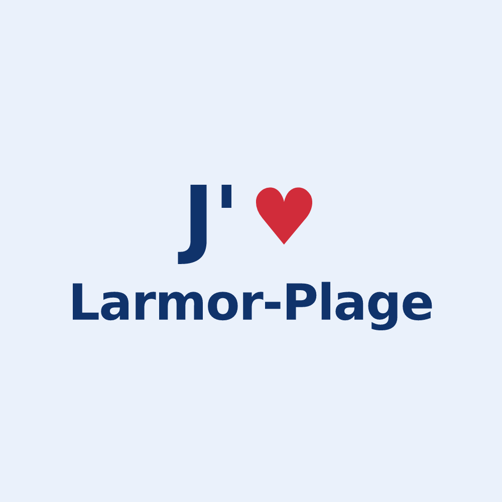 Sticker personnalisé Larmor-Plage — design J'aime Larmor-Plage