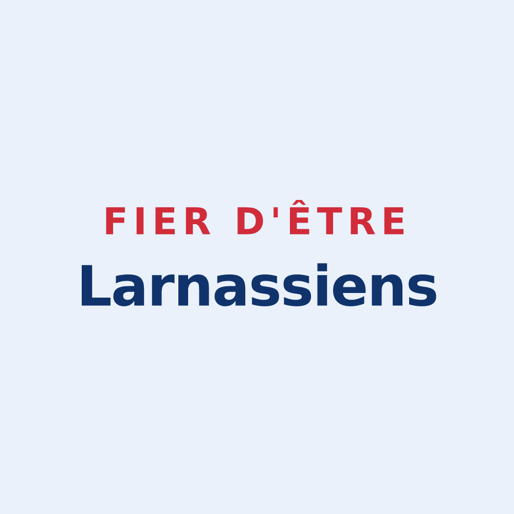 Sticker « Fier d'être Larnassiens » — design pour Larnas