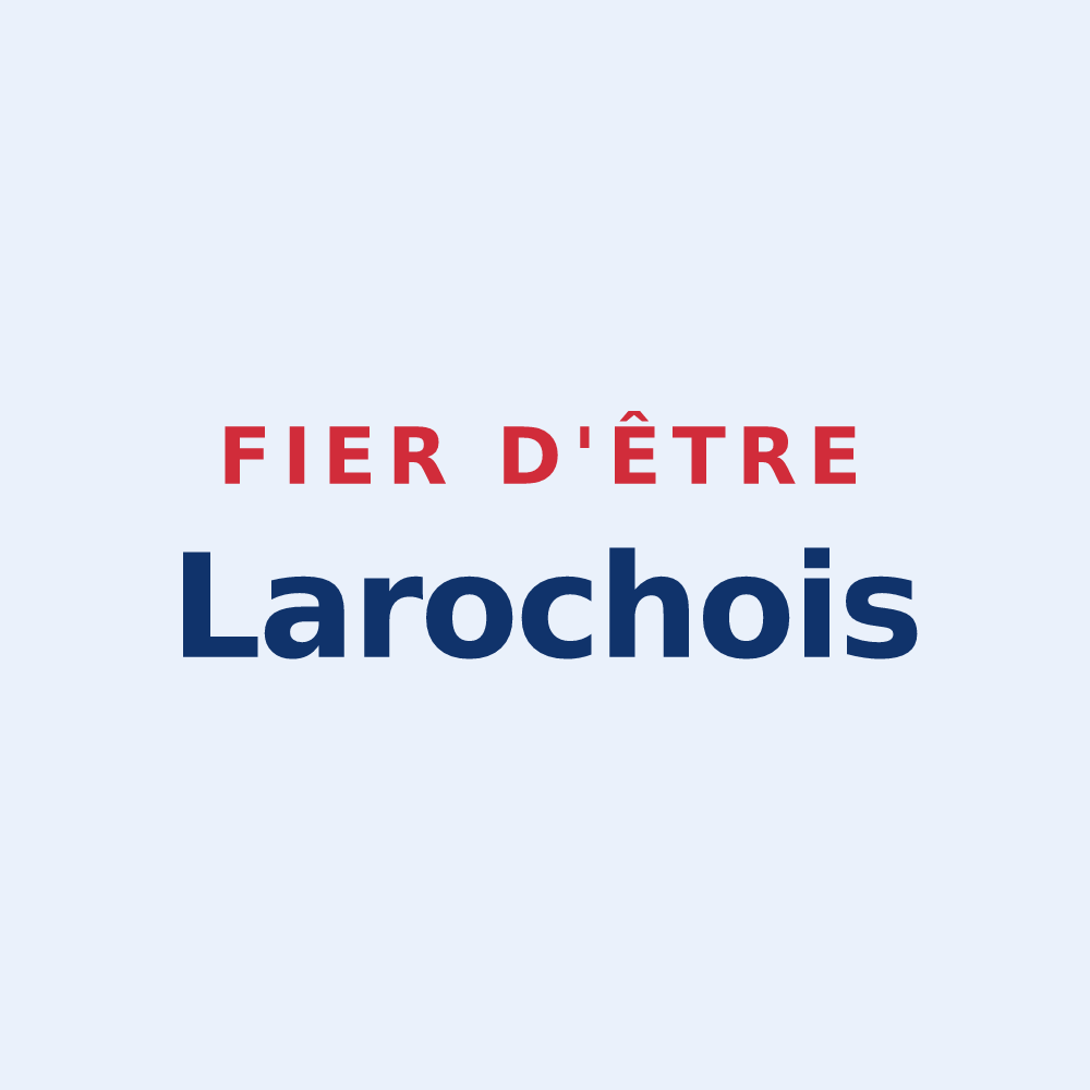 Sticker « Fier d'être Larochois » — design pour Laroche-Saint-Cydroine