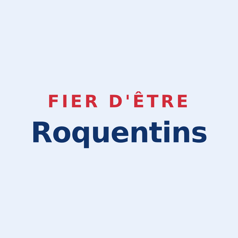 Sticker « Fier d'être Roquentins » — design pour Laroque-Timbaut