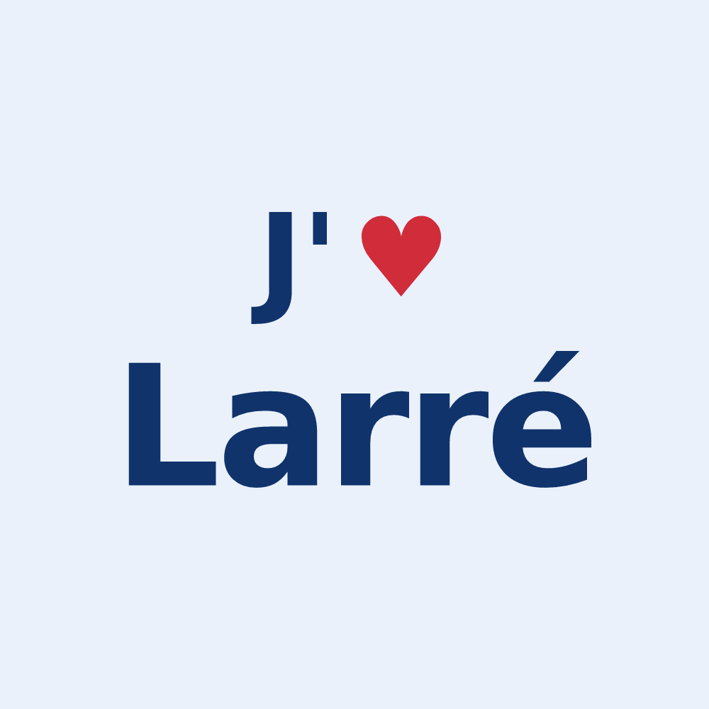 Sticker personnalisé Larré — design J'aime Larré