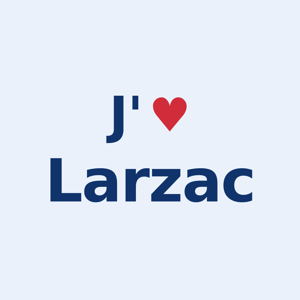 Sticker personnalisé Larzac — design J'aime Larzac