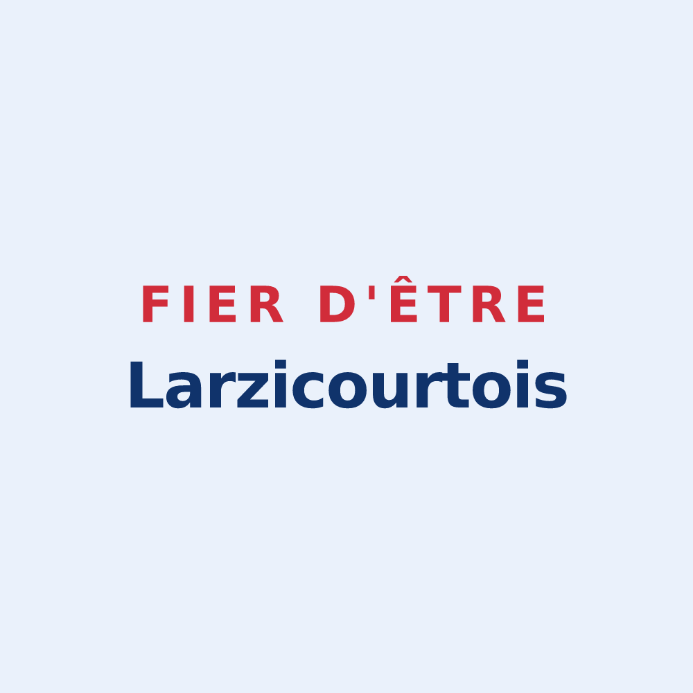 Sticker « Fier d'être Larzicourtois » — design pour Larzicourt