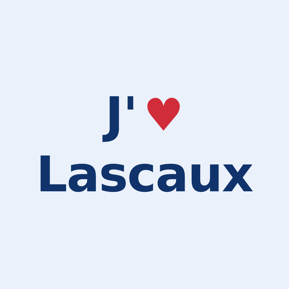 Sticker personnalisé Lascaux — design J'aime Lascaux
