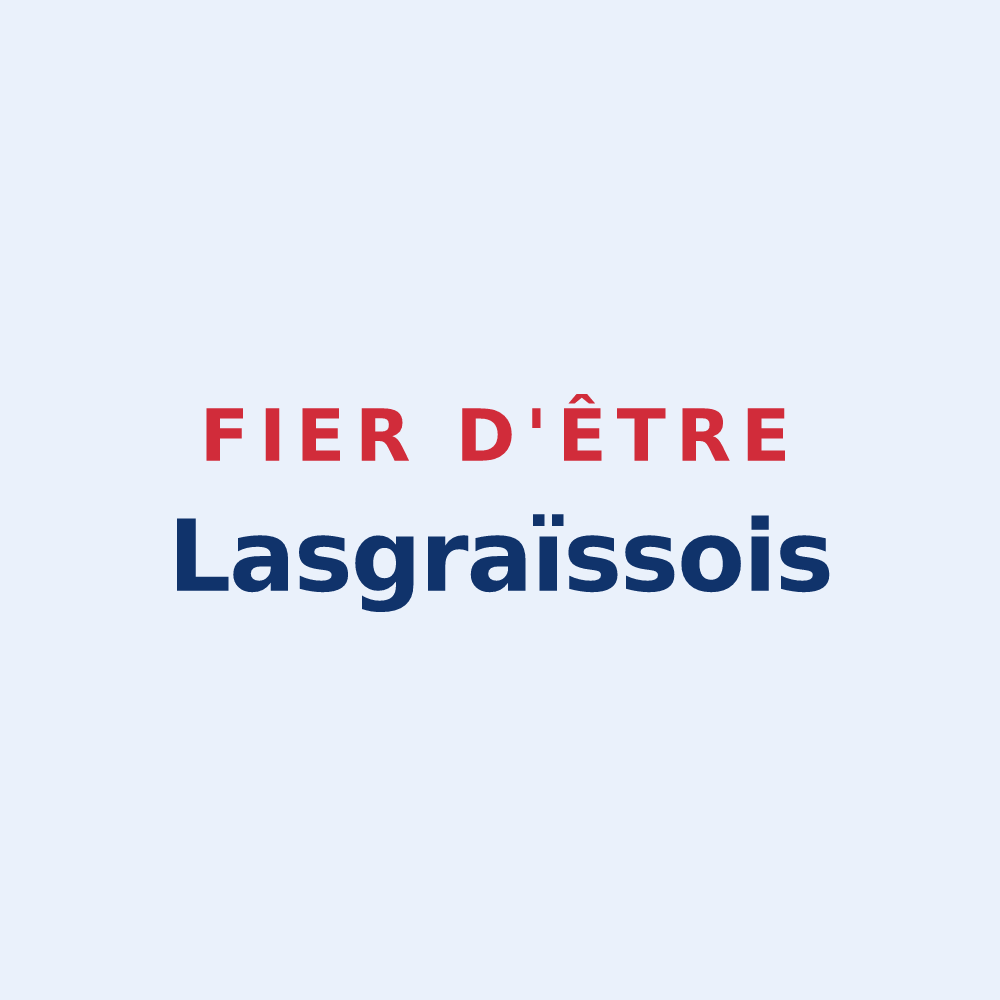 Sticker « Fier d'être Lasgraïssois » — design pour Lasgraisses