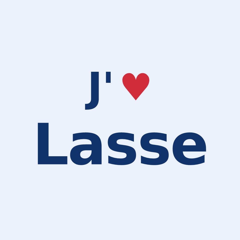 Sticker personnalisé Lasse — design J'aime Lasse