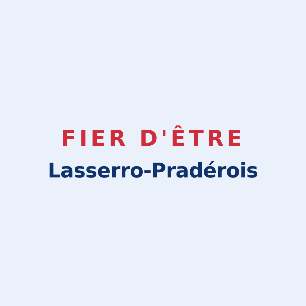 Sticker « Fier d'être Lasserro-Pradérois » — design pour Lasserre-Pradère